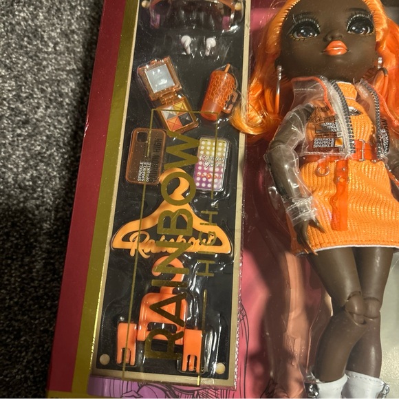 Rainbow High Michelle St. Charles Series 5 Stunning Orange Fashion Doll See Pics - Picture 7 of 8